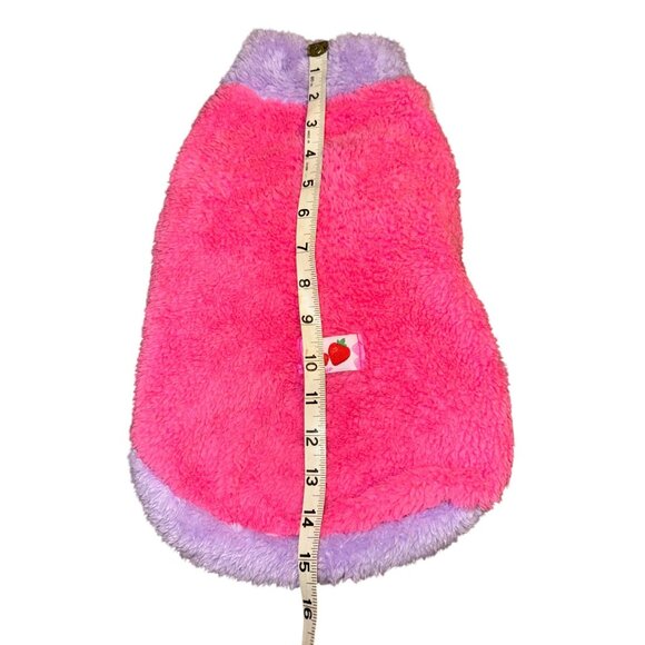 Yikeyo Dog Sweater Pink & Purple Fleece Medium Cozy Apparel - Picture 7 of 11